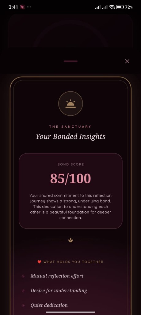 Your Bonded Insights — Sanctuary Screen
