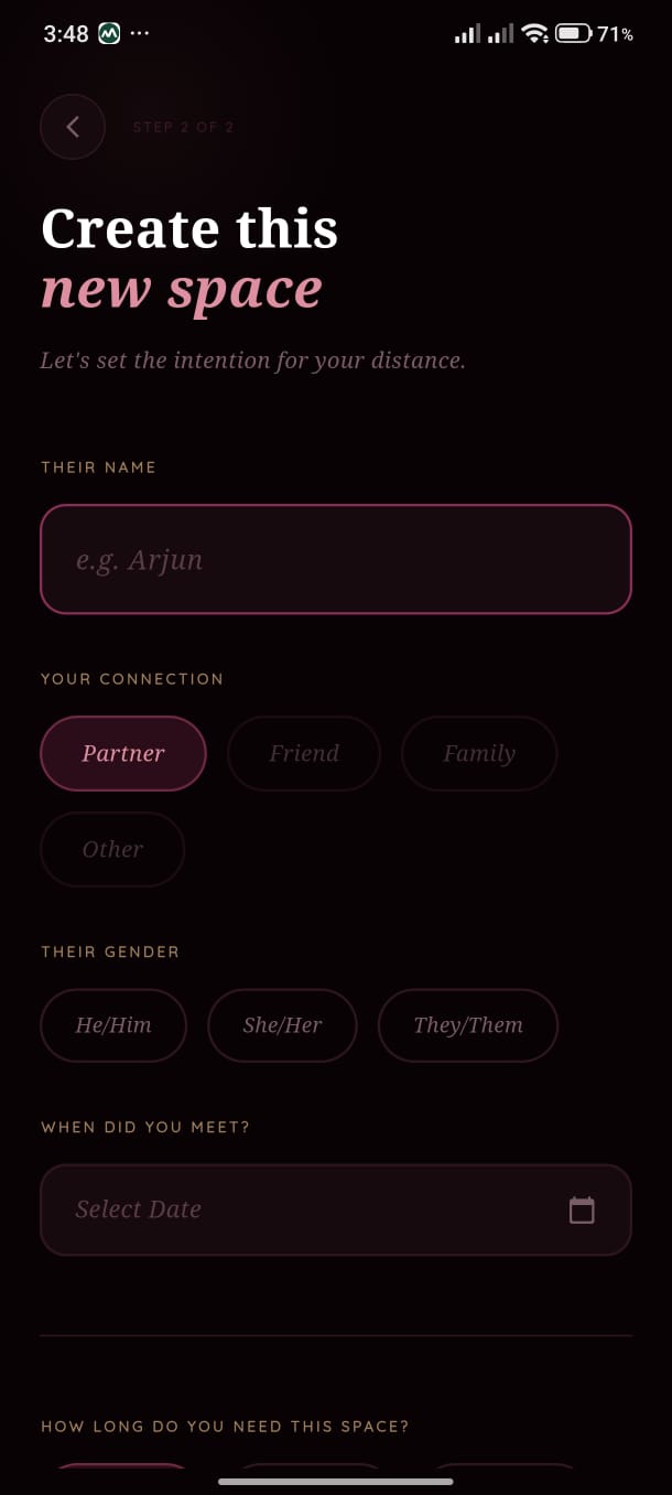 Start Separation Screen